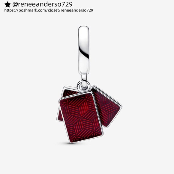 Pandora Mahjong Triple Dangle Charm - Picture 1 of 4